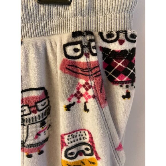 Secret Treasures Gray Owl PJ Pants Super Soft Medium M 8-10 Pockets - Picture 4 of 5